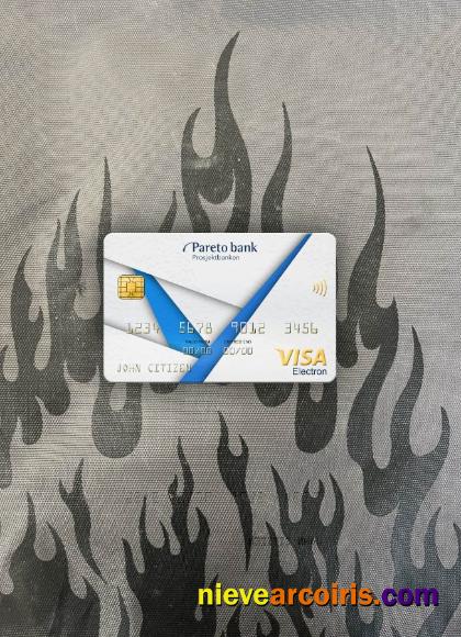 Norway Pareto bank visa electron card photolook